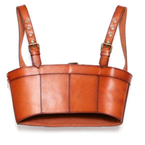 MONSE buckled leather top-Size Large - Picture 3 of 5